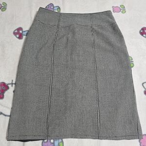 Worthington Black and White Checkered Pencil Skirt